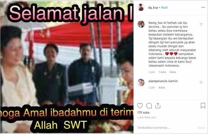 Dorce Gamalama Unggah Pesan Terakhir Dari Ani Yudhoyono, Isinya Bikin Pilu