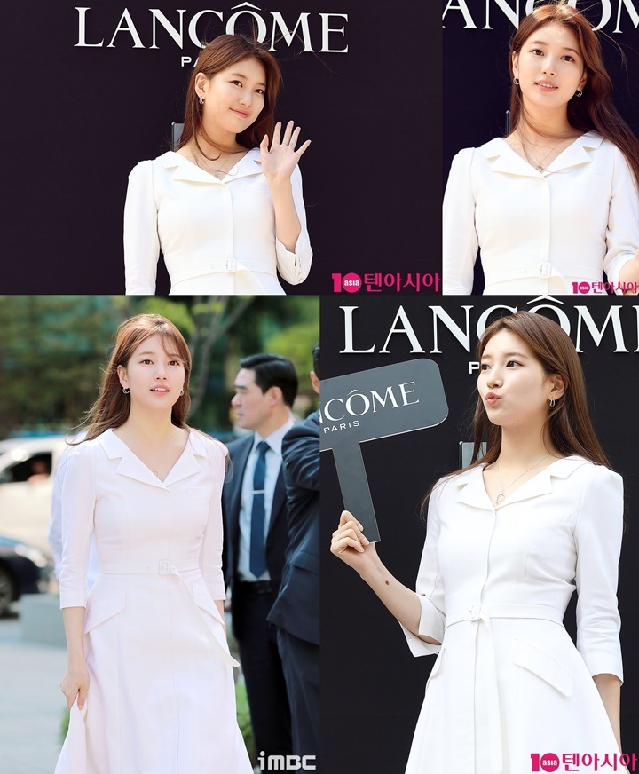 Suzy Cantik Kenakan Dress Putih