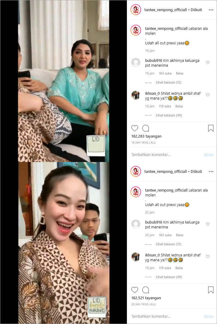 Lebaran Keluarga Millen Ashanty