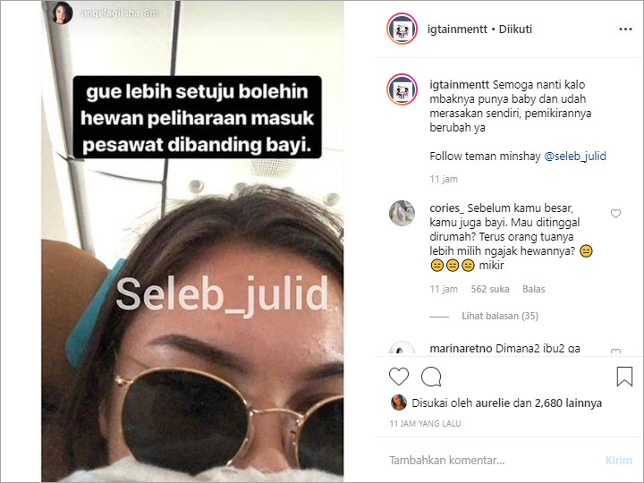 Angela Gilsha curhat