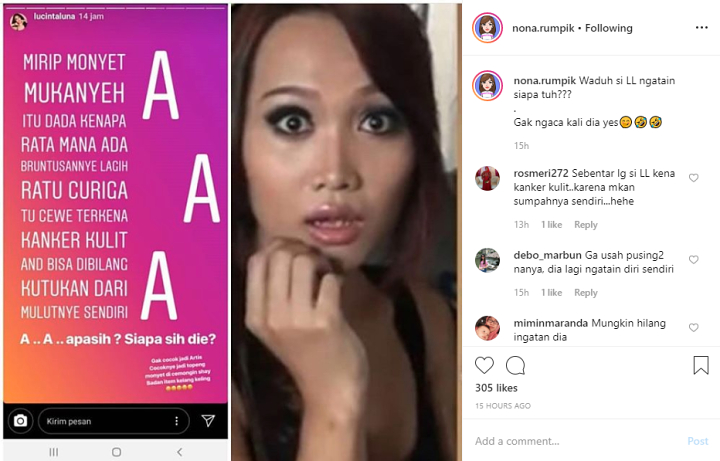 Lucinta Luna Makimaki Artis Inisial 'A' Dada Rata Kayak Topeng Monyet