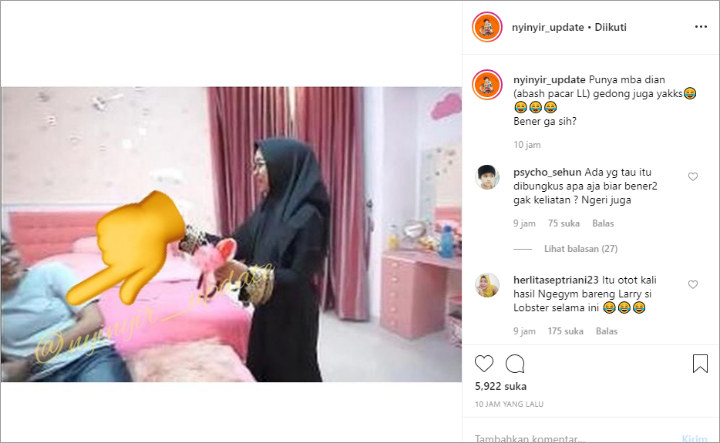 Diduga Punya Payudara, Netter Tantang Pacar Lucinta Luna Telanjang Dada