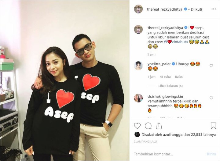 Rezky Aditya Dirumorkan Gagal ke Pelaminan, Pakai Baju Couple Bareng Nikita Willy Didoakan Berjodoh