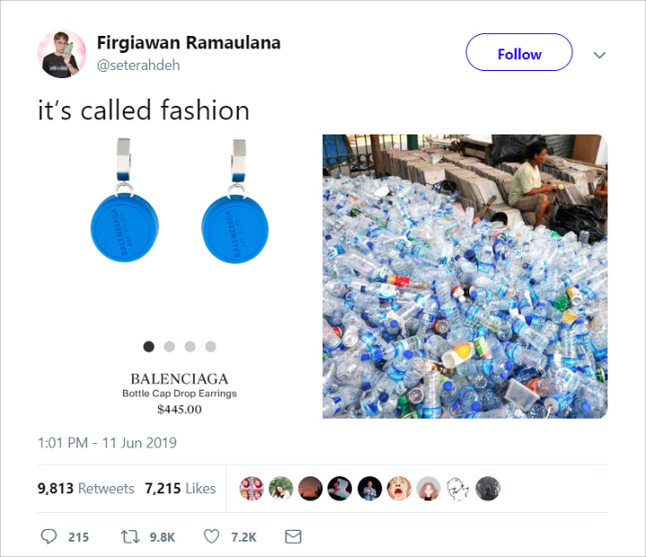 Viral Balenciaga Jual Anting Mirip Tutup Botol Seharga Rp 6 Juta, Netter: Jiwa Miskin Meronta