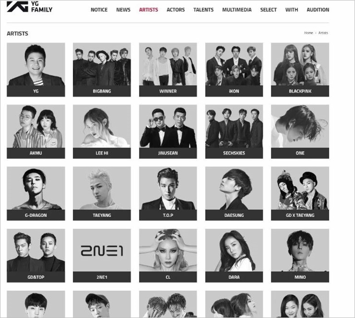 Foto Seungri Masih Terpampang Bareng Bigbang, B.I Sepenuhnya Hilang dari Profil iKON yang Ada di Web YG