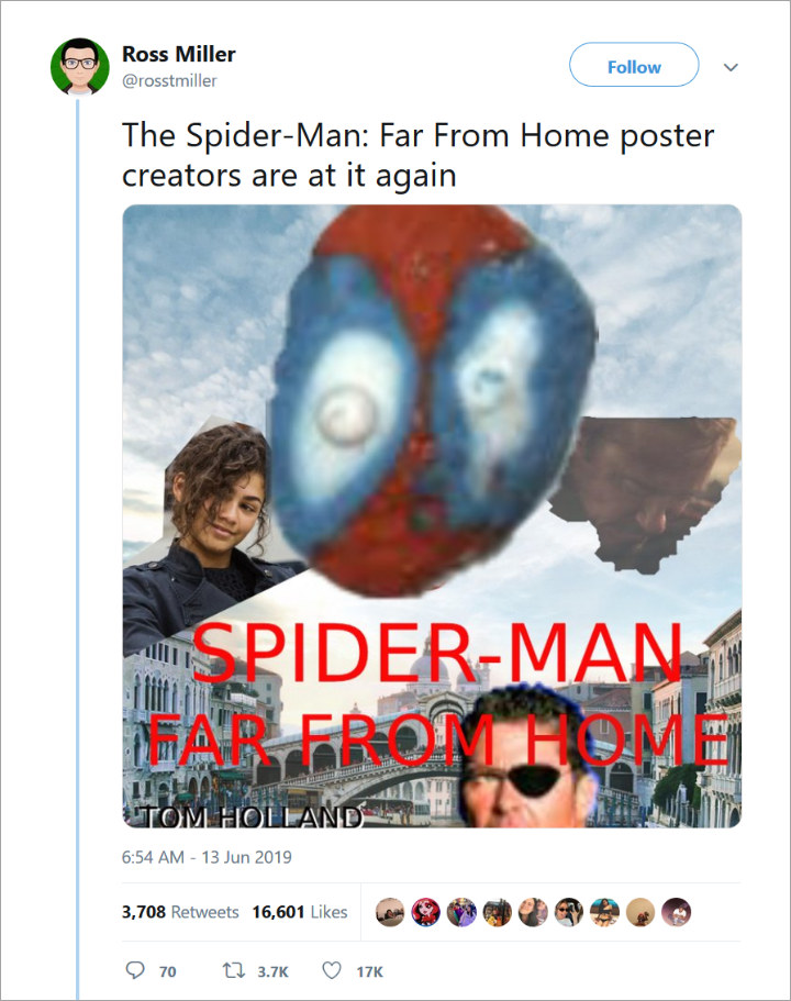 Poster Baru \'Spider-Man: Far From Home\' Banjir Kritik Gara-Gara Editan Berantakan, Seperti Apa?