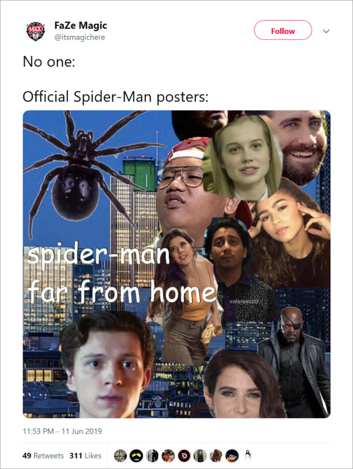 Poster Baru \'Spider-Man: Far From Home\' Banjir Kritik Gara-Gara Editan Berantakan, Seperti Apa?