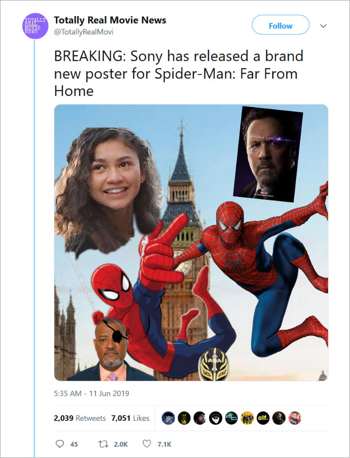 Poster Baru \'Spider-Man: Far From Home\' Banjir Kritik Gara-Gara Editan Berantakan, Seperti Apa?