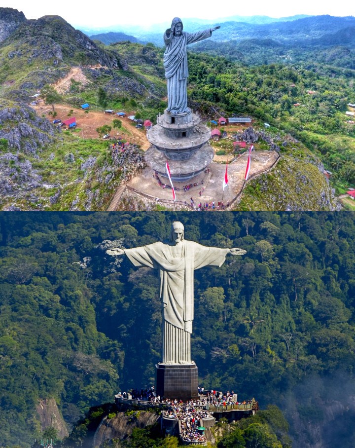 Patung Yesus Kristus di Tana Toraja yang Kalahkan Rekor Patung Yesus Kristus Rio de Janeiro Brasil