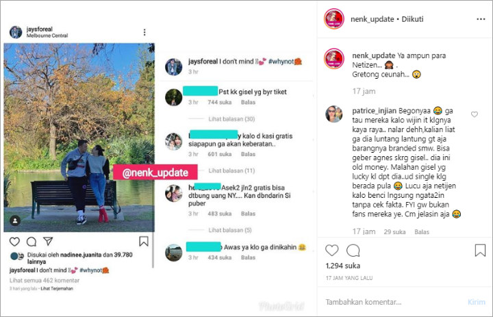 Komentar Cibiran untuk Wijaya Saputra