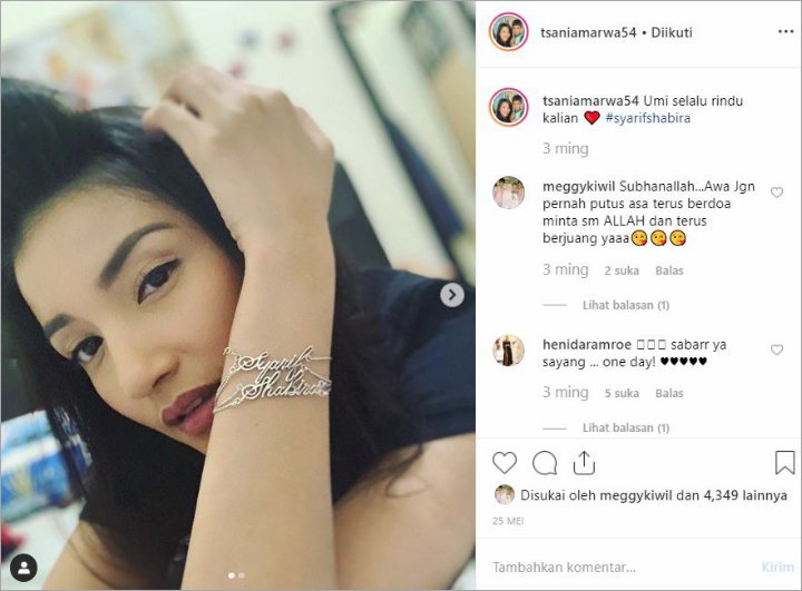 Tsania Marwa Lakukan Ini Saat Rindukan Sang Buah Hati