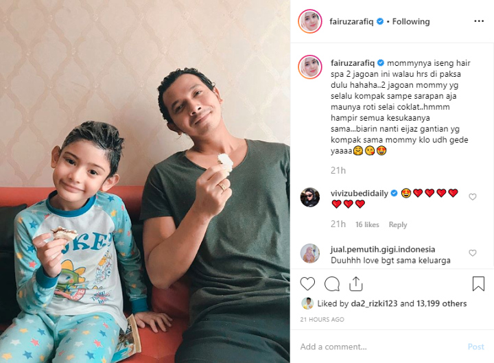 Dihina \'Ikan Asin\', Fairuz A Rafiq Pamer Foto Akur Suami-Anak Tiri Tampan Panasi Galih Ginanjar?