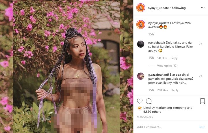Awkarin Dikabarkan Putus Dengan Gangga, Netter Cibir Soal Tampil Seksi