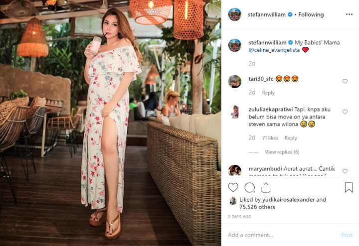 Stefan William Pajang Foto Celine Evangelista Umbar Belahan Paha, Netter: Biar Apa?