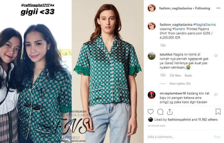 Kocaknya Komentar Netter Lihat Baju Nagita Slavina Mirip Piyama Harga Jutaan