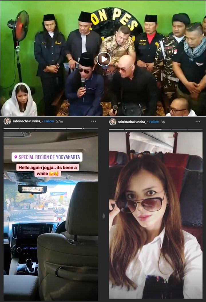 Temani Deddy Corbuzier Mualaf, Sabrina Chairunnisa Sang Tunangan Cantik Berkerudung Putih