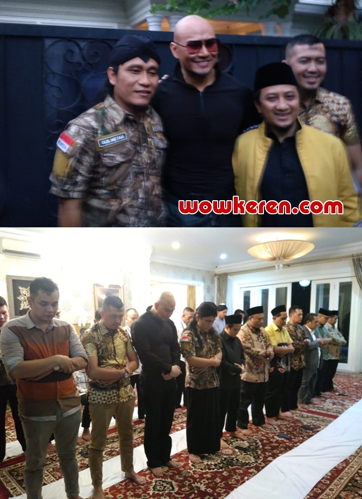 Diimami Ma\'ruf Amin, Foto Deddy Corbuzier Saat Khusyuk Salat Berjamaah Beredar