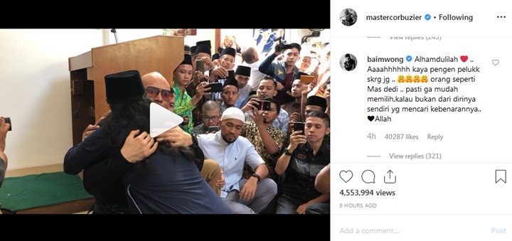 Komentar Baim Wong Soal Deddy Corbuzier Mualaf