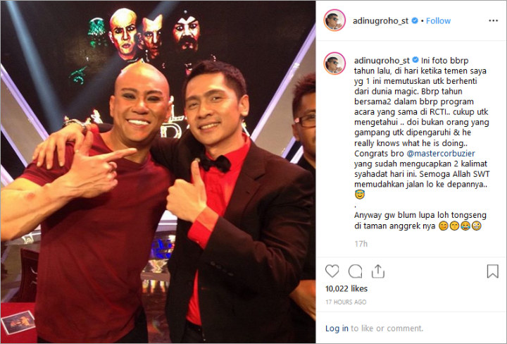 Adi Nugroho Soal Deddy Corbuzier Mualaf, Sebut Sahabatnya Bukan Orang Gampang Terpengaruh