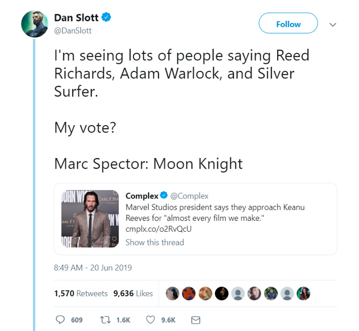 Penulis \'Amazing Spider-Man\' Sarankan Keanu Reeves Perankan Karakter MCU Ini