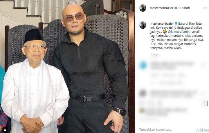 Deddy Corbuzier dan Ma\'ruf Amin