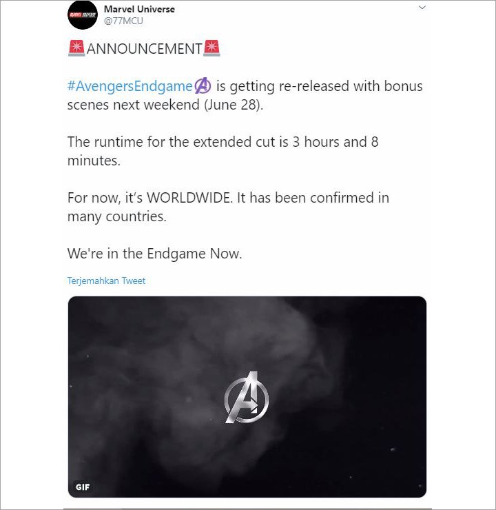 Tanggal Rilis Ulang \'Avengers: Endgame\' Akhirnya Dikonfirmasi, Jangan Sampai Ketinggalan!