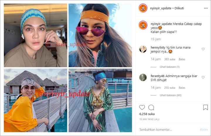 Luna Maya-Syahrini Gemar Pakai Bandana, Mana Yang Lebih Cantik?
