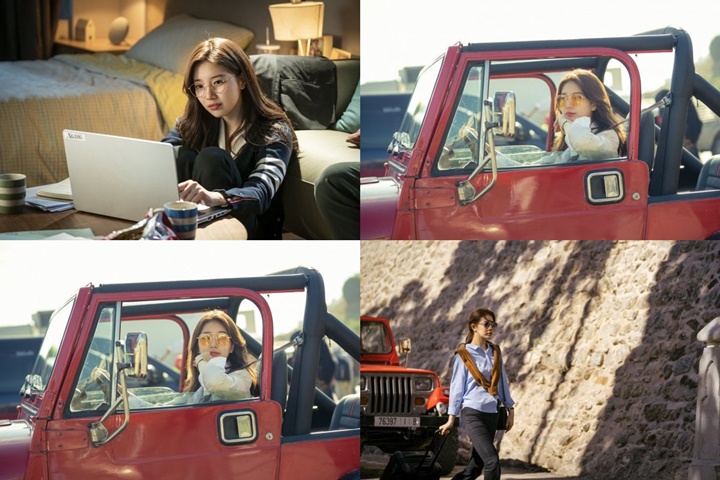 Bak Pemotretan Iklan, Suzy Tampil Bergaya di Foto-Foto BTS \'Vagabond\'