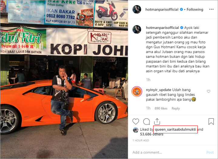 Sindiran Pedas Hotman Paris Diduga Untuk Galih Ginanjar \'Didukung\' Sarita Ibu Shafa Harris?
