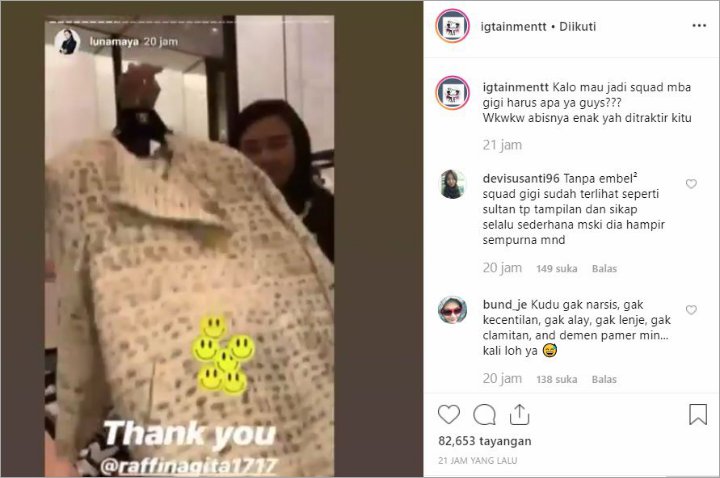 Luna Maya Diberi Hadiah Lebaran oleh Nagita Slavina, Istri Raffi Ahmad Banjir Pujian