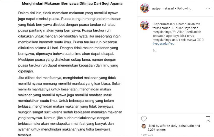 Gaya Hidup Vegetarian