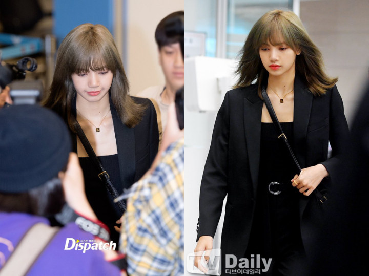 Lisa BLACKPINK Kembali dari Paris, Gaya Serba Gelap Tuai Pujian