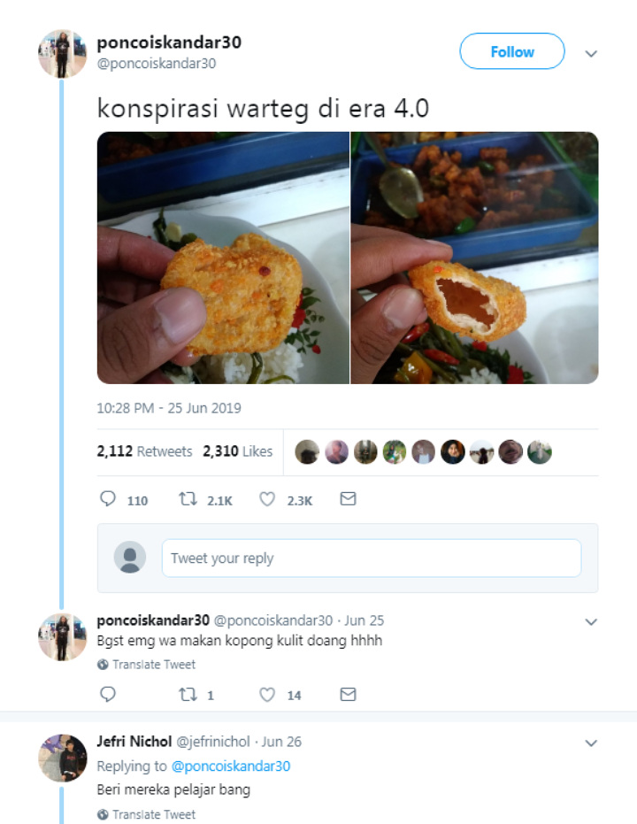 Duh Nyesek! Pria Ini Kena Prank Ibu-Ibu Warteg Makan Nugget Isi Angin