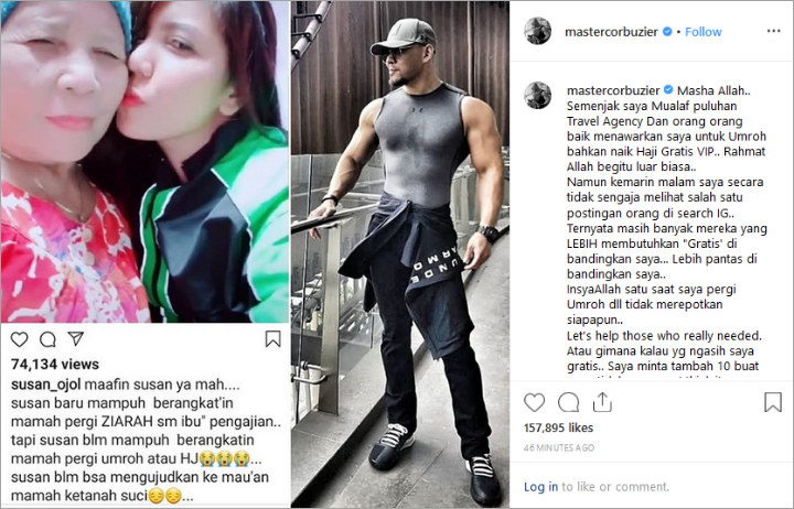 Postingan Deddy Corbuzier Soal Umrah dan Haji Gratis
