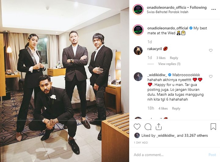 Widy jadi pendamping pengantin