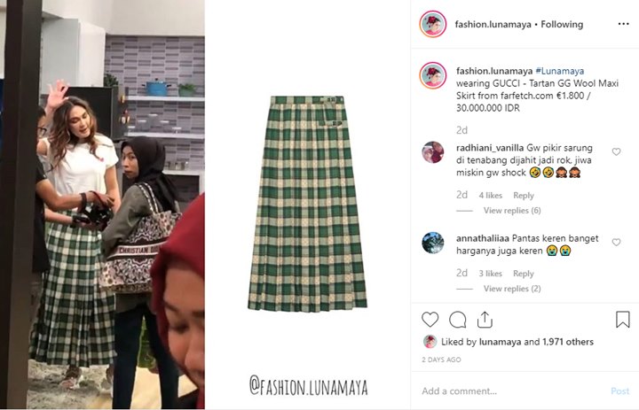 Harga Rok Sarung Luna Maya