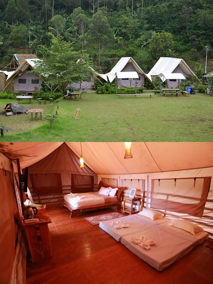 Rasakan Sensasi Berkemah di Glamping Legok Kondang Lodge Bandung