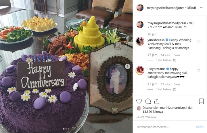 Mayangsari Rayakan Anniversary Pernikahan ke-19 Tahun, Pamer Foto Lawas Saat Nikah