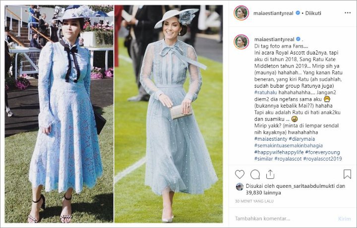 Maia Estianty Ngaku Mirip Kate Middleton, Istri Irwan Mussry Mendadak Singgung Soal Grup Ratu