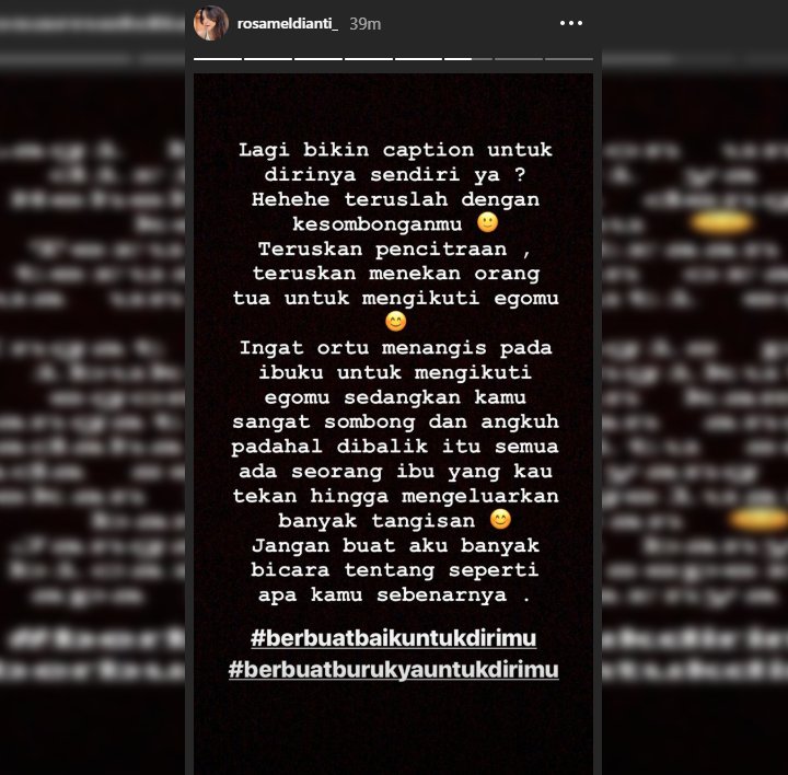 Dituding Dewi Persik Sengaja Zalim ke Diri Sendiri, Rosa Meldianti Balik Sindir Lebih Ngegas