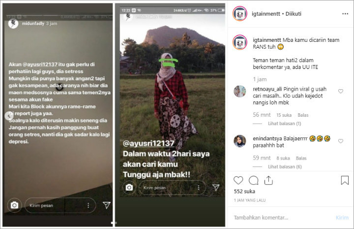 InstaStory Tim Rans Entertainment