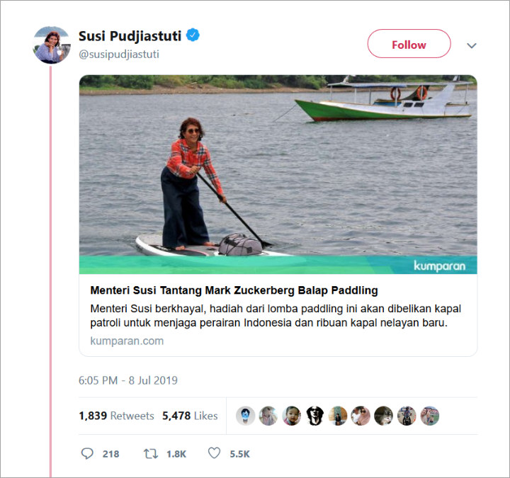 Marahnya Ferdinand Hutahaean Pasca Menteri Susi Tantang Mark Zuckerberg Balap Dayung