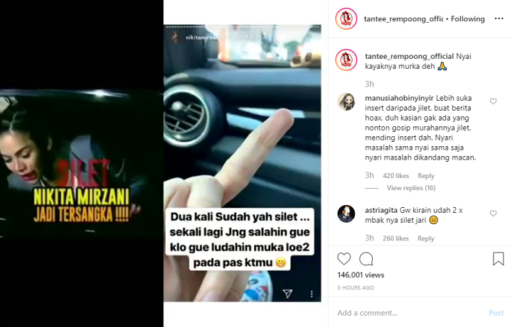 Nikita Mirzani Tersangka?
