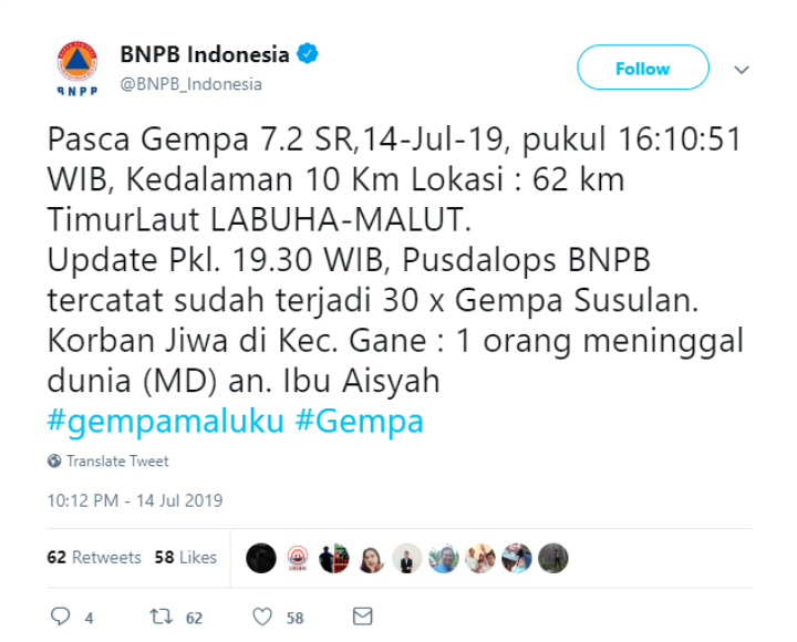 BNPB Indonesia
