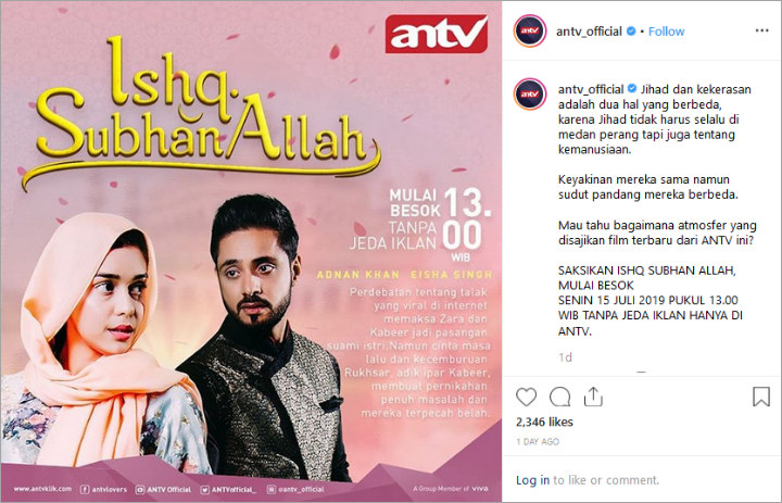 ANTV Hadirkan ‘Ishq SubhanAllah’ Tanpa Jeda Iklan, Bikin Netter Antusias Minta Tambah Jam Tayang