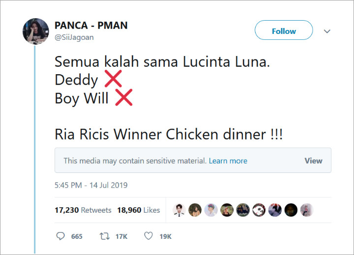 Ria Ricis Jadi Trending Topik Twitter Gara-Gara Sindiran Menohoknya Untuk Lucinta Luna