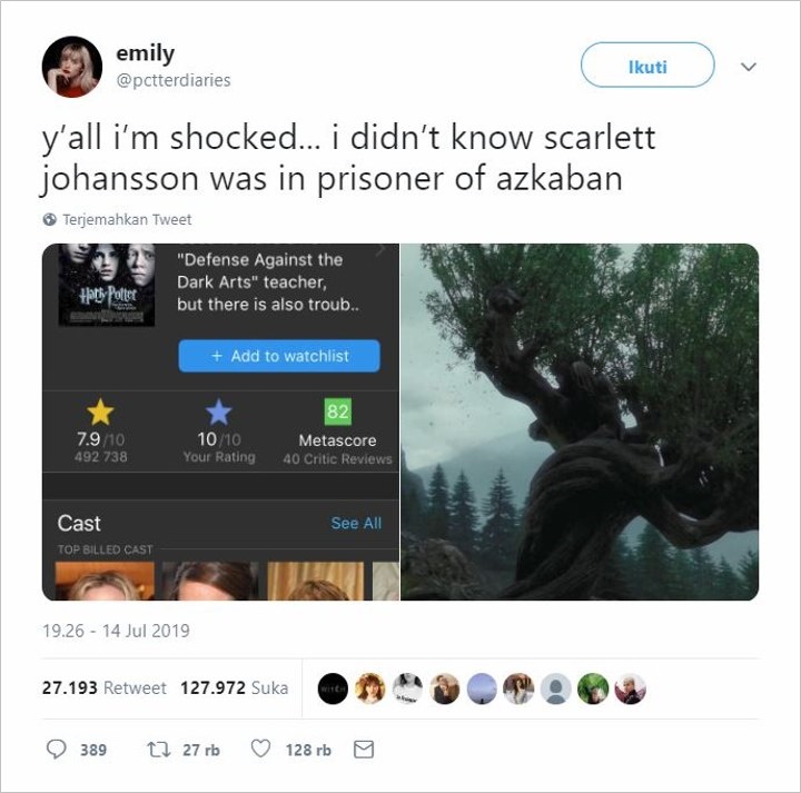 Scarlett Johansson Jadi Bahan Meme Usai Sombongkan Kemampuan Akting