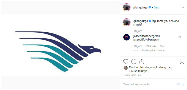 Heboh Garuda Indonesia Laporkan YouTuber, Reaksi Gilang Dirga Undang Komentar Kocak