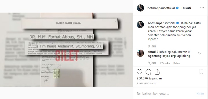 Surat Pencabutan Kuasa atas Farhat dan Andara