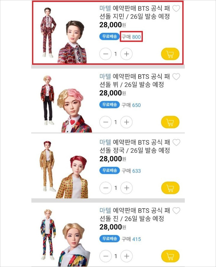 Boneka Barbie Jimin BTS Paling Laku